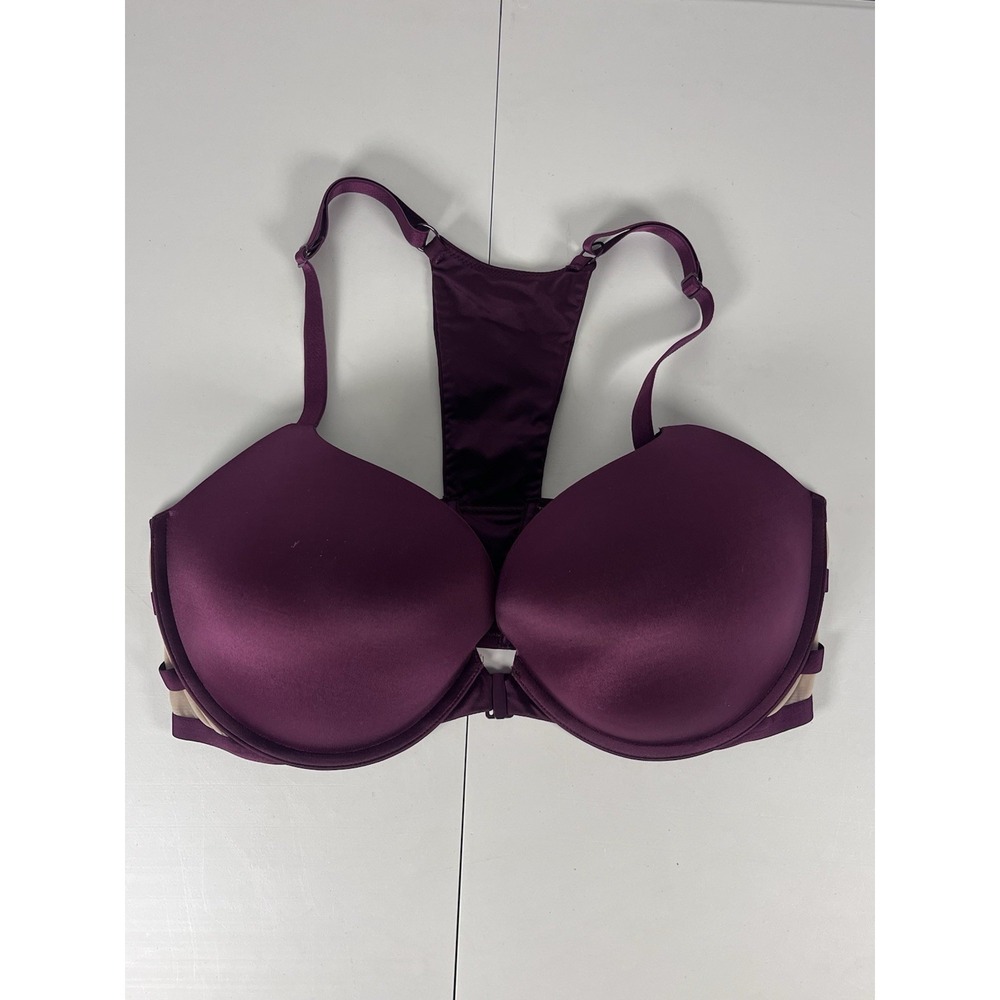 Victoria's Secret Bra Womens‎ 36DD Maroon Very Sexy Push-Up Front Closure